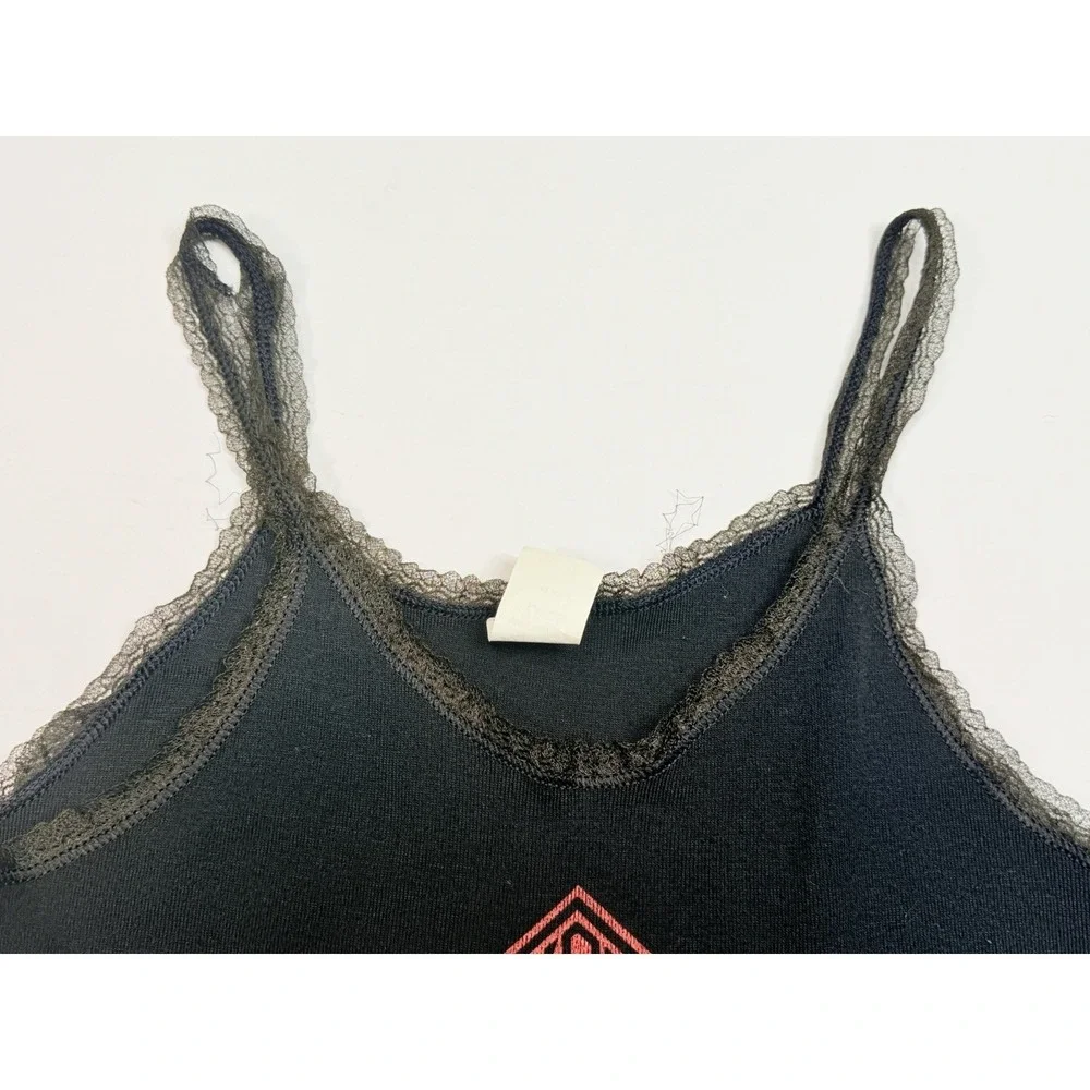 Women's Vintage Custom Jammer Products‎ Motorcycle Lace Trim Cami Tank Top Large